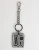 Dolce & Gabbana Zwart Witte DG Rubber Logo Zilveren Mannen Sleutelhanger Sleutelhanger