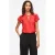 VILA broderie top met ruches – rood