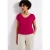 Street One Dames Blouse in effen kleur in Pink