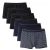 CALIDA Boxershorts ‘Natural Benefit’  donkerblauw / purper / zwart / wit