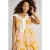 White Stuff Rua Jersey Shirt Dress Yellow Print