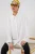 Oversized Lange Mouwen Knopen Blouse met Kraag