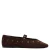 Sacha suède ballerina’s met studs – donkerbruin