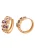 faina Oorbellen  rose-goud / lila / transparant