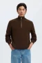 SELECTED HOMME gebreide trui donkerbruin