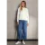Street One Studio Dames Blouse met geborduurde mouwen in Wit