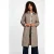 Morgan geruite trenchcoat met ceintuur – beige