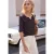 Street One Studio Dames Shirt met split in de hals en luipaardprint in Paars