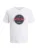JACK & JONES Shirt ‘JJURBAN’  bloedrood / zwart / wit