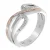 Orphelia Dames 925 Sterling Zilveren Ring – Zilver/Rosé ZR-7230