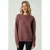 Oversized sweater met geribde ronde hals