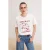 TRENDYOLMİLLA Dames Ecru Grafisch Kort Regular fit T-shirts