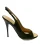 Giuseppe Zanotti Peep Toe Slingback Pumps in Zwart Leer