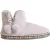 White Stuff Faux Fur Bootie Slipper Mid Grey