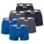 BOSS Boxershorts  blauw / grijs / wit
