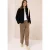 Cecil Dames Wol-look jas in Zwart