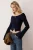 TRENDYOLMİLLA Dames Donkerblauw Effen Lang Getailleerd Vesten