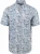 State Of Art Short Sleeve Overhemd Print Bloem Blauw