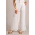 Yest wide leg regular waist broek broderie ecru