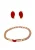 faina Sieraden set  goud / rood