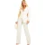 Missy Empire Dames/Dames Geweven Broek (Wit)