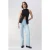 TRENDYOLMİLLA Dames Blauw Effen Recht Hoge taille Jeans