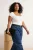 Trendyol Curve Dames Ecru Effen Kort Getailleerd Grote maten Blouses