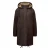 Dames parka knie lengte met nepbont voering QS