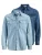 JACK & JONES Overhemd ‘Western’  hemelsblauw