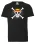 LOGOSHIRT Shirt ‘One Piece – Skull’  zwart