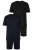 Men Plus Pyjama kort  zwart