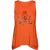 Top met racerbackprint in oranje