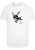 Mister Tee Shirt ‘Walk In The Dark’  zwart / wit
