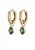 ELLI Oorbellen  goud / groen