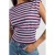 America Today gestreepte top – rood