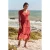 Mountain Warehouse Dames/Dames Malaga Geribbelde Broderie Mouwjurk (Roest)