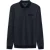 Bugatti Herren Polo shirt met lange mouwen, borstzak en knoopsluiting