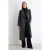 TRENDYOLMİLLA Dames Zwart Visgraat Lang Regular fit Jassen