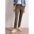 Street One Dames Mid Waist Slim Legs broek in satijnlook in Bruin