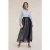Motivi Chemisier Dress With Plumetis Tulle Skirt Light Blue