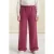 Joggingbroek met wijde pijpen en elastische taille