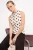 TRENDYOLMİLLA Dames Ecru Stippen Mouwloos Getailleerd Blouses