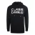 Cavalli Class zwarte hoodie met omgekeerd logo