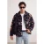 TRENDYOL MAN Heren Donkerblauw Grafisch Lang Oversized Winter Jassen