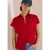 Basic blouse met overhemdkraag in effen kleur