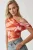 Abstracte Afdruk Asymmetrische Taillenkorte Top