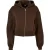 Urban Classics Dames korte oversized hoodie met volledige ritssluiting