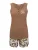 Goldenbay Korte pyjama ‘Irises’  bruin / wit