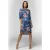 DIDI Easy Loose Dress 3/4 Sleeves In Azur Fusion Print