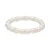 Luxenter Armband met witte parel, zilveren afwerking – Clasow